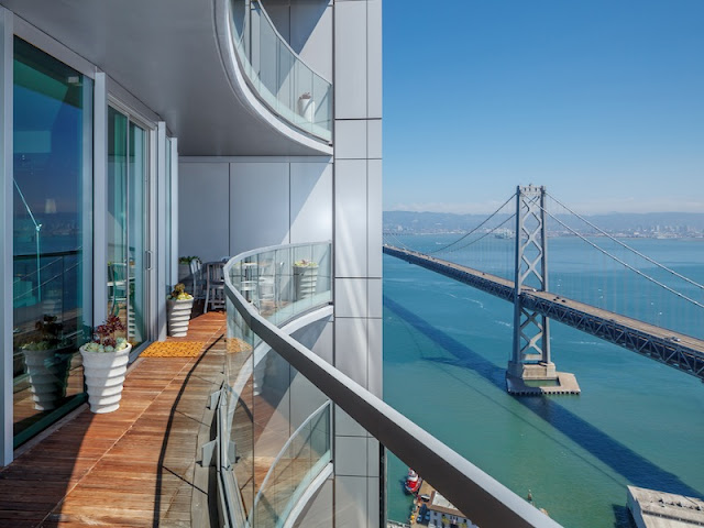 Picture of the bridge during the day as seen from the balcony