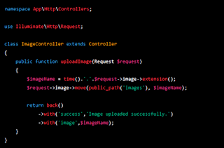 Example Code for Uploading Images in Laravel