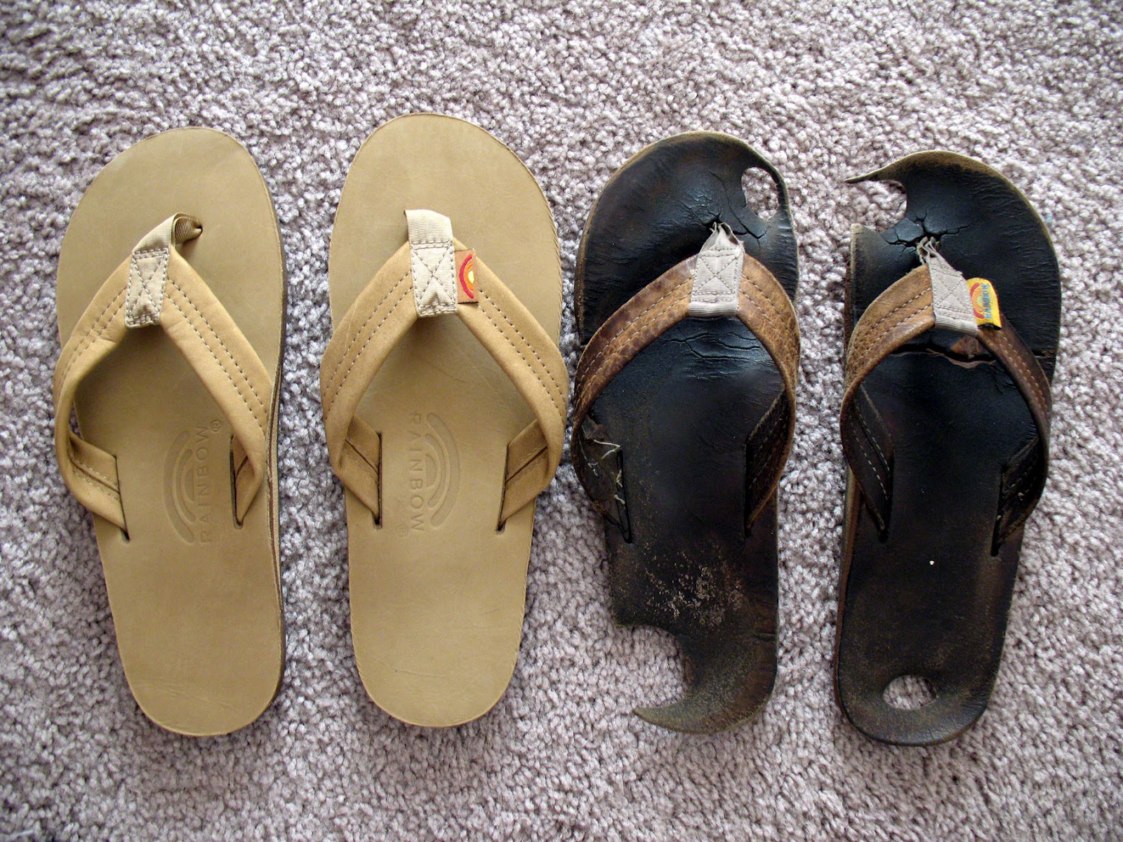 love Rainbow sandals. The pair on the right were my first pair and I ...