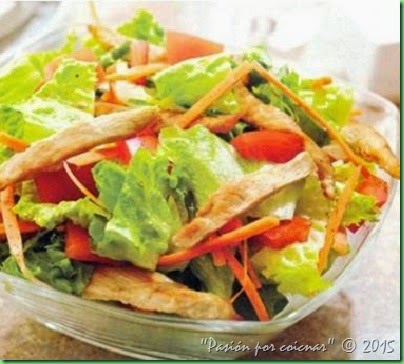 ENSALADA DE POLLO CON NARANJA