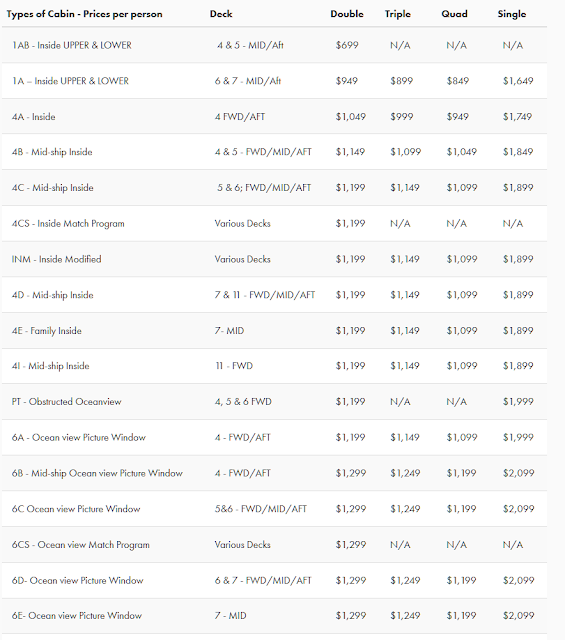 bsb cruise price