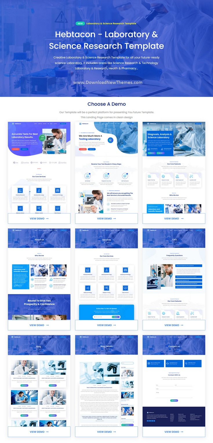 Science Research & Laboratory Template