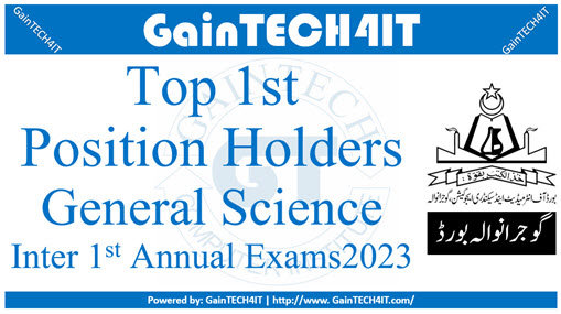 Top 1st Positions General Science bise grw result 2023 check by roll number