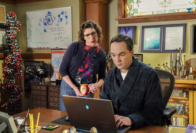 Jim Parsons and Mayim Bialik reprise their roles of Sheldon Cooper and Amy Farrah Fowler in the series finale of 'YOUNG SHELDON'