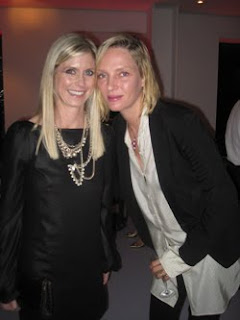 Marla Malcolm Beck with Uma Thurman