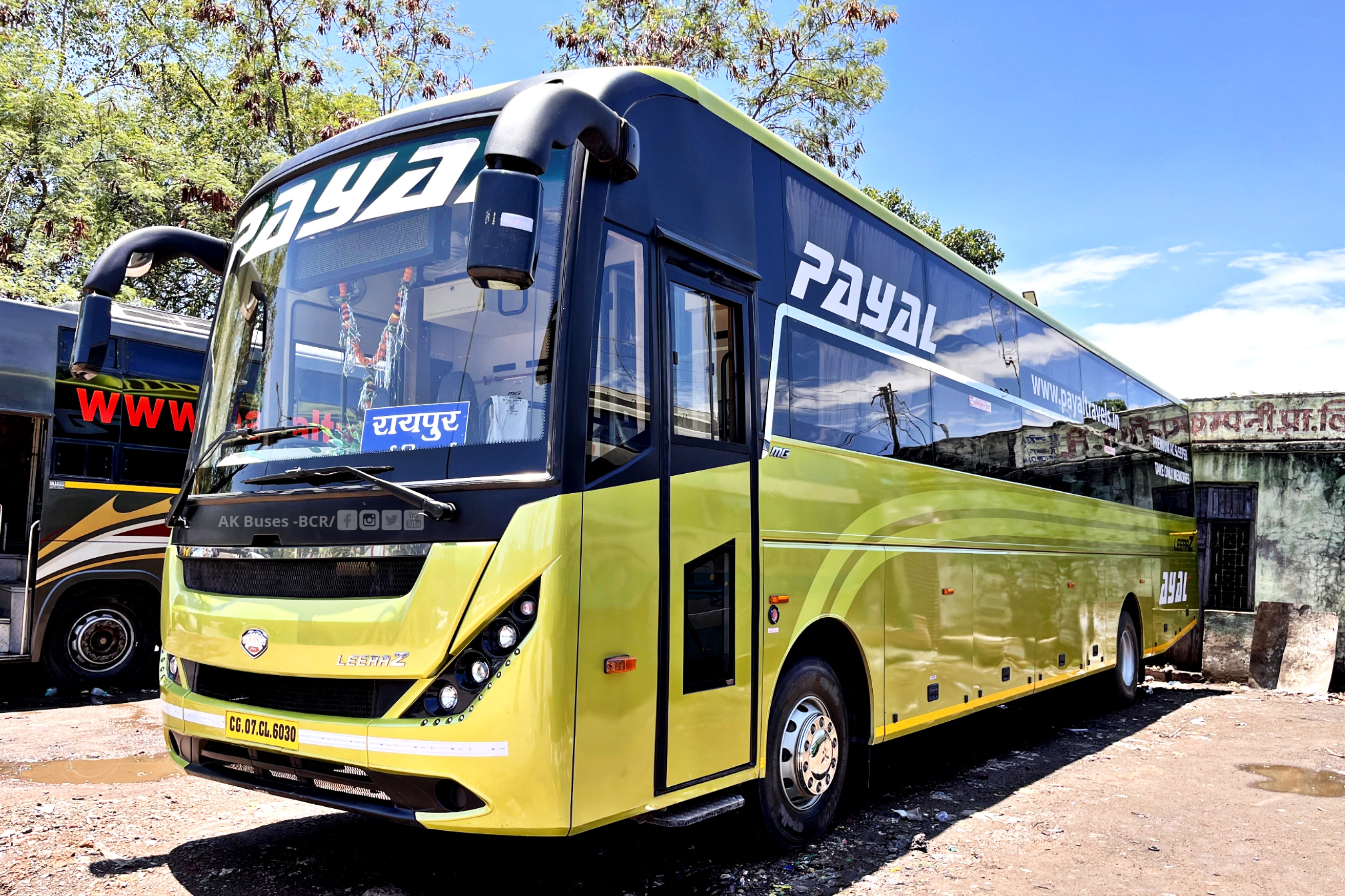 payal travels MG LeeraZ+ Bus Eicher 13.5m bus