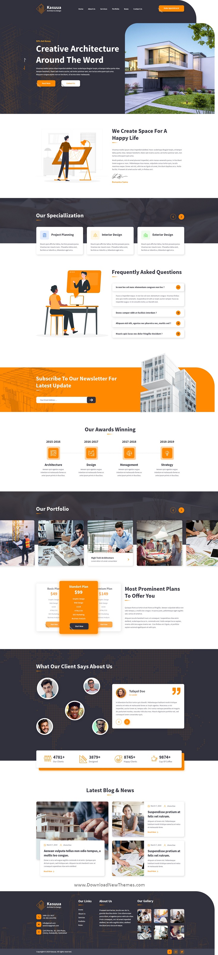 Architect & Design Website Template