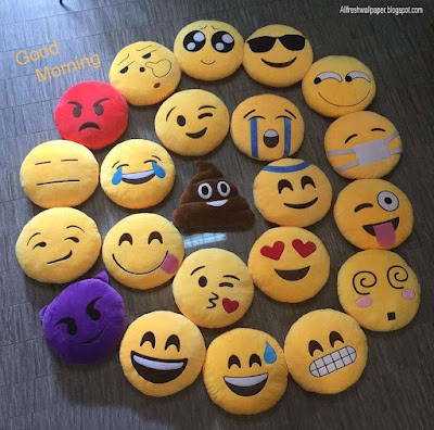 emoji-shape-pillow-whatsapp-status-gm-morning