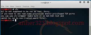VLC is not supposed to be run as root. Sorry