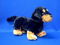 black dachshund plush stuffed animal