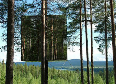 The Mirrorcube - Tree Hotel In Sweden Seen On coolpicturesgallery.blogspot.com