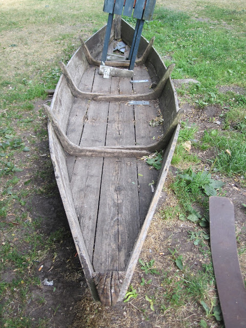 Traditional Lithuanian river boat