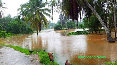 Hujan Deras Pagi Ini, Tiga Sungai Di Desa Siabu Meluap!