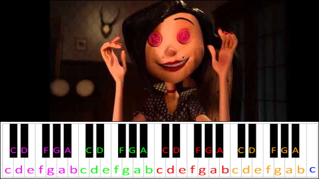 Ending Credits (Coraline) Piano / Keyboard Easy Letter Notes for Beginners