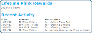 Lifetime plink rewards