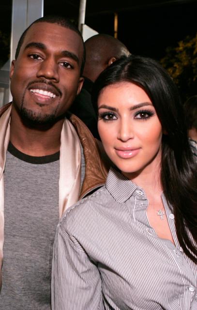 Kanye West and Kim Kardashian