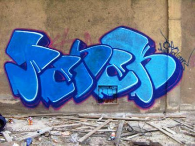 tag graffiti, blue graffiti