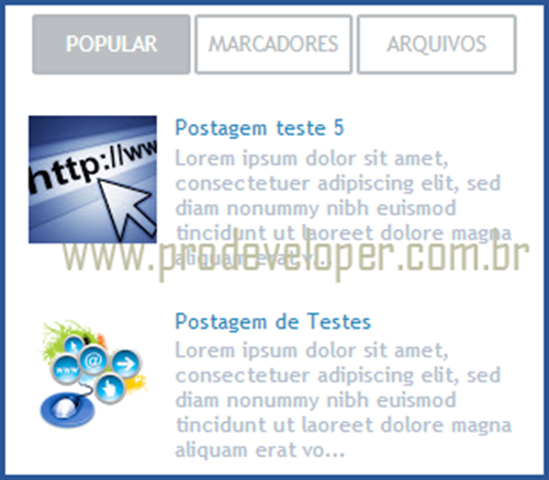 Como Colocar Multi Tabela na Sidebar do Blogger