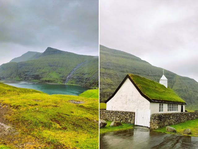 panorama chiesa Saksun Faroe