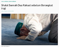 Shalat Sunnah Dua Rakaat sebelum Berangkat Haji - Kajian Islam