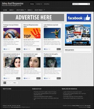 Johny Asal Responsive Blogger Template