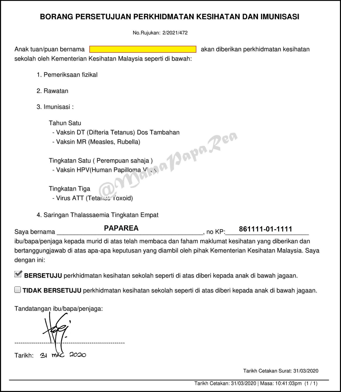 Cara Nak Tulis Surat Kepada Pusat Kesihatan