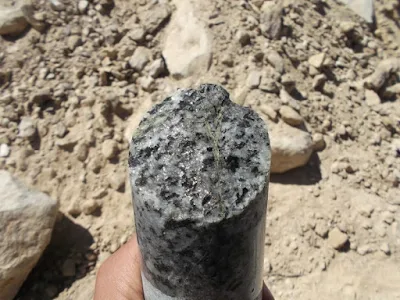 granitic core sample
