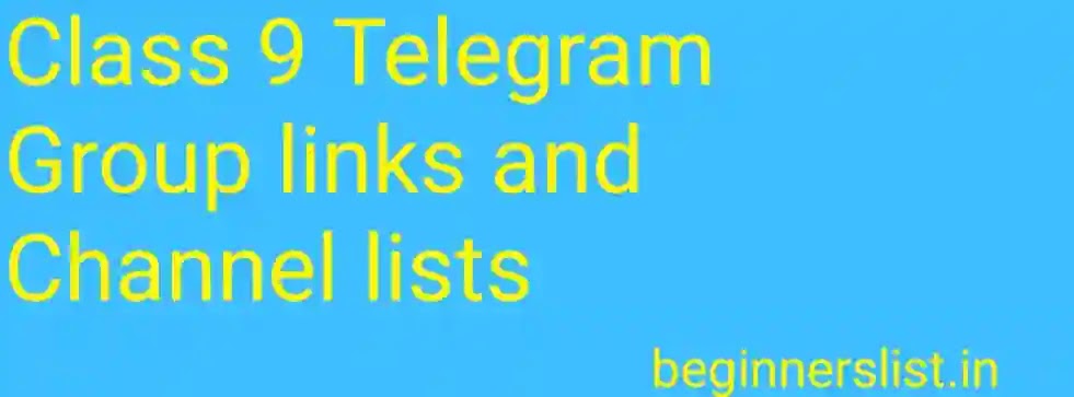 class-9-telegram-groups-channels