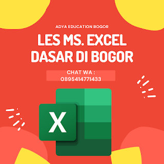 les ms. excel dasar di bogor