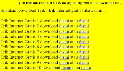 bonus blakblakan 10 trik internet gratis