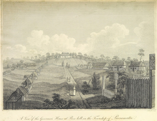 A View of the Governors' House at Rose hill, in the Township of Parramatta 1804