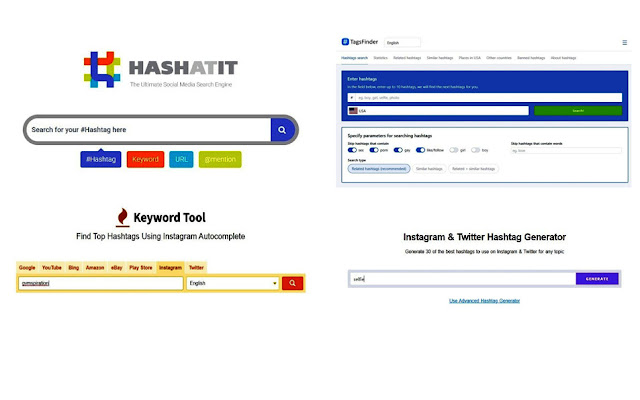 search hashtag sites