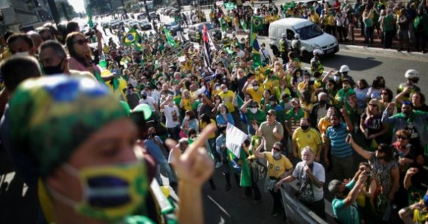 Supporters of Jair Bolsonaro also took to the streets in São Paulo