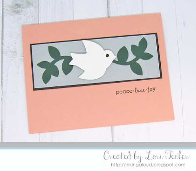 Peace Love Joy card-designed by Lori Tecler/Inking Aloud-stamps and dies from Papertrey Ink