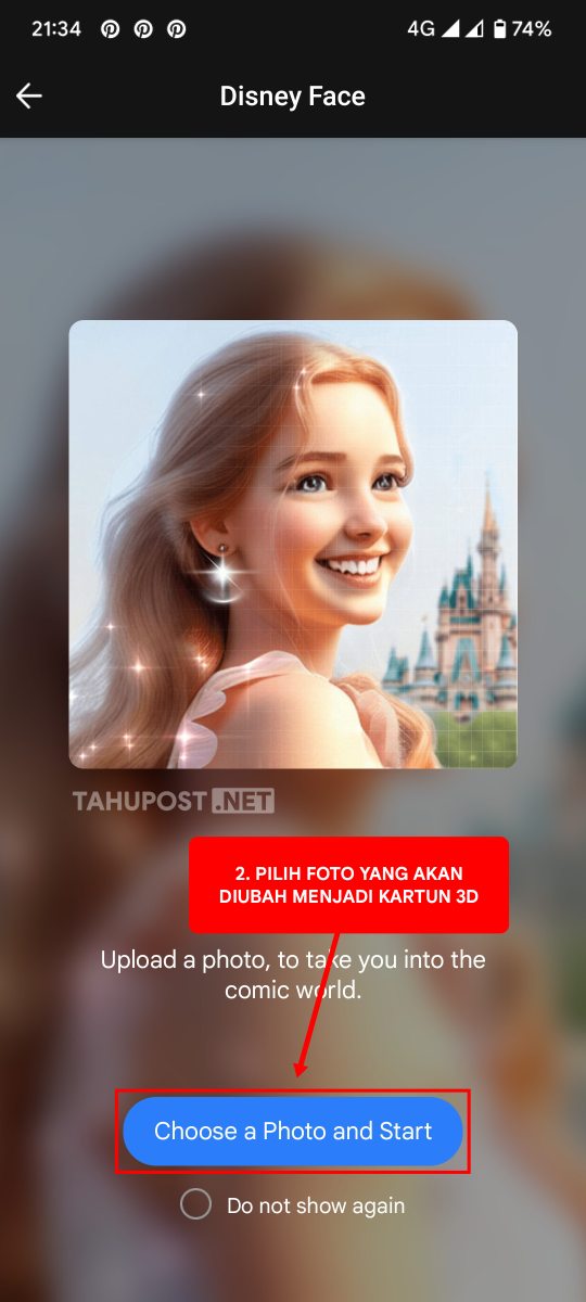 Ubah Foto Jadi Kartun 3D Disney