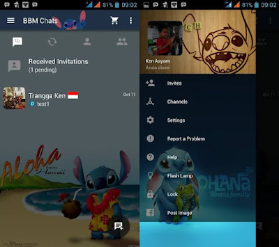 BBM Mod Stitch Versi 2.10.0.31 apk Terbaru