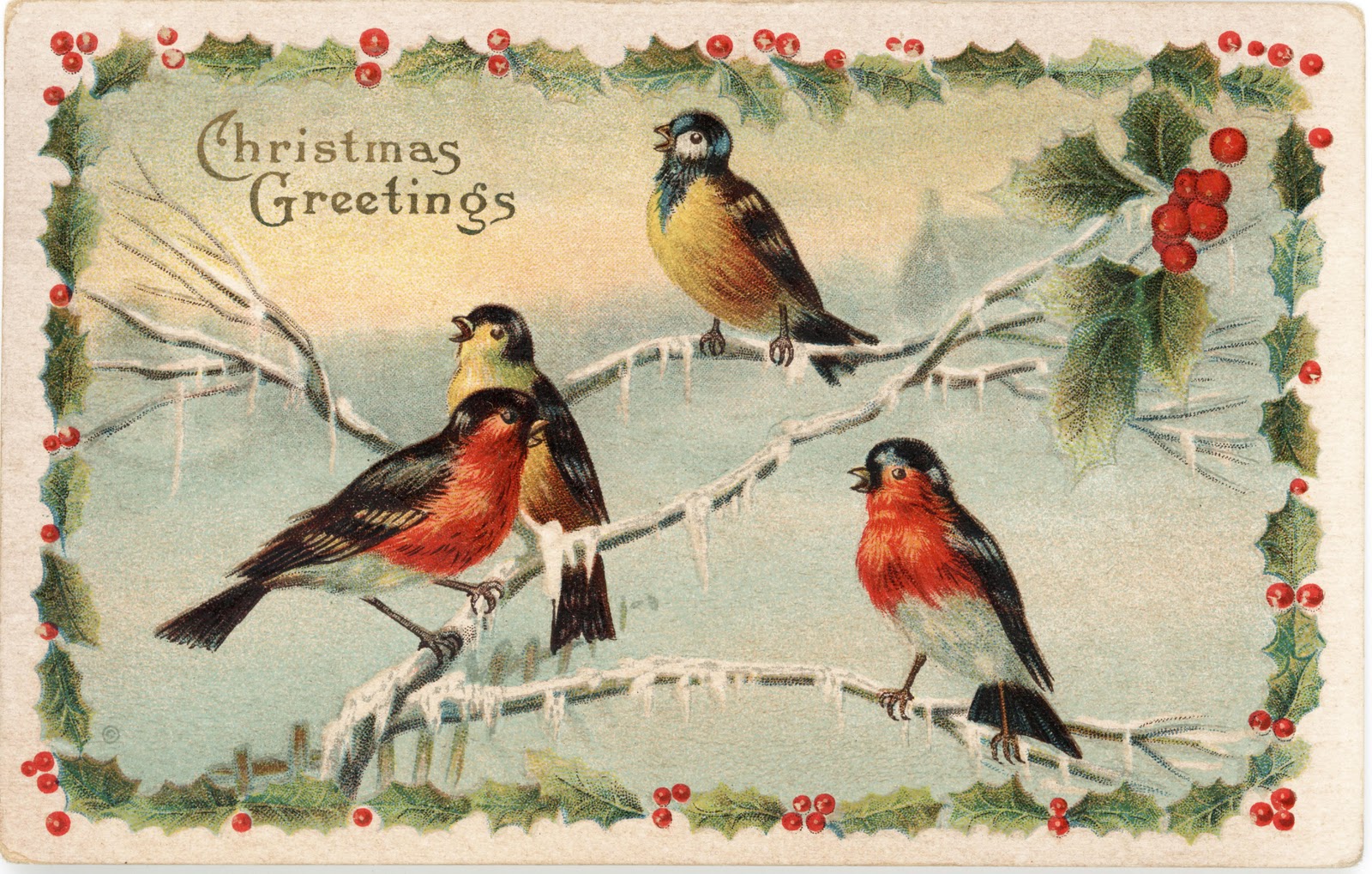 Card-Blanc by Kathy Martin: Vintage Christmas & Free Download