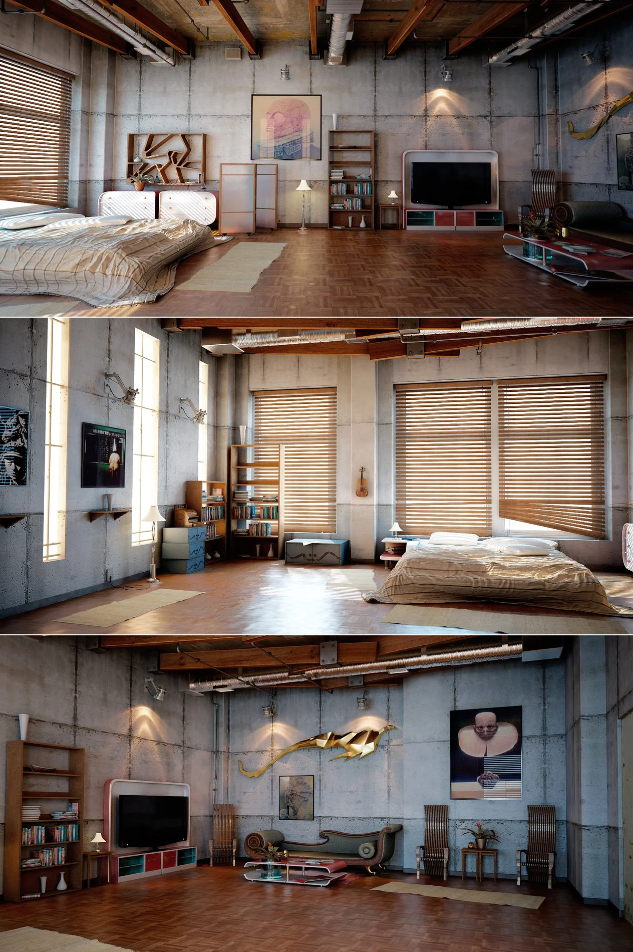 Industrial style loft in Kiev showcases impressive design Industrial style loft in Kiev showcases impressive design