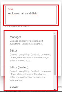 Cara Mudah Menambahkan User Pengelola YouTube