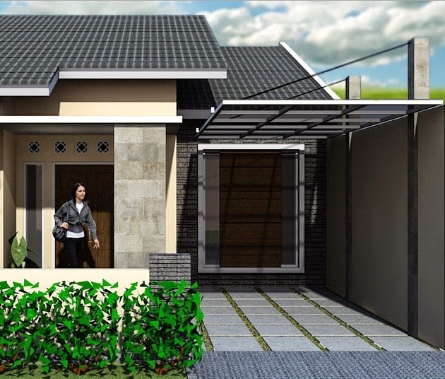 48 Desain Kanopi Modern pada Rumah Minimalis Rumahku Unik