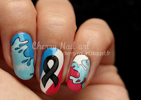nail art je suis charlie