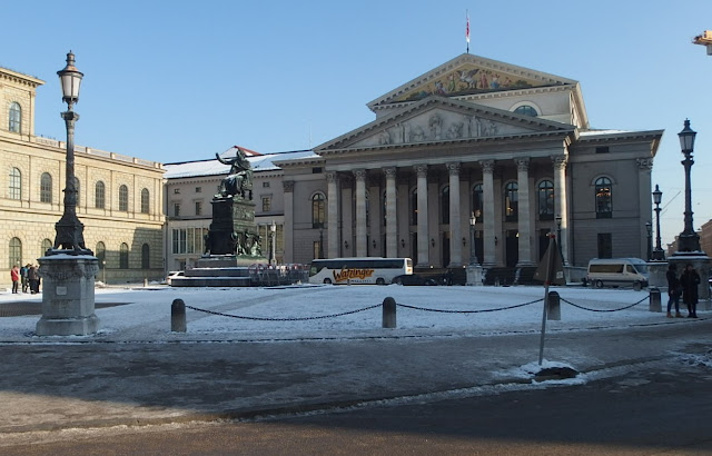 View of the Bayerisches Nationaltheater on Max-Joseph-Platz