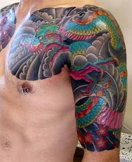 Japanese Tattoo Big Dragon Style