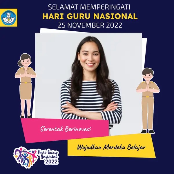 twibbon hari guru nasional 2022 link download