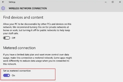 صورة Metered Connection