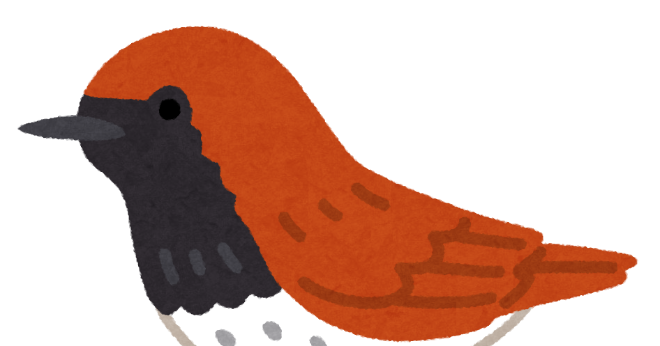 アカヒゲのイラスト 鳥 かわいいフリー素材集 いらすとや