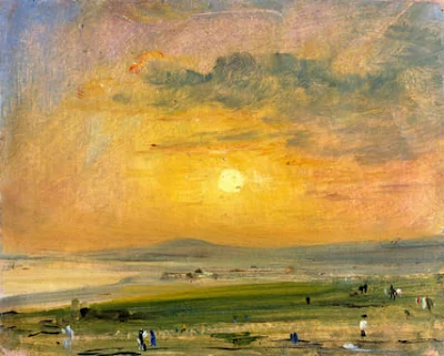 Shoreham Bay, Evening Sunset painting John Constable