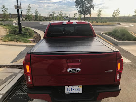 Rear view of 2020 Ford Ranger Supercrew 4X4 Lariat