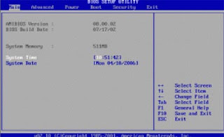 Cara Setting System Konfigurasi BIOS 