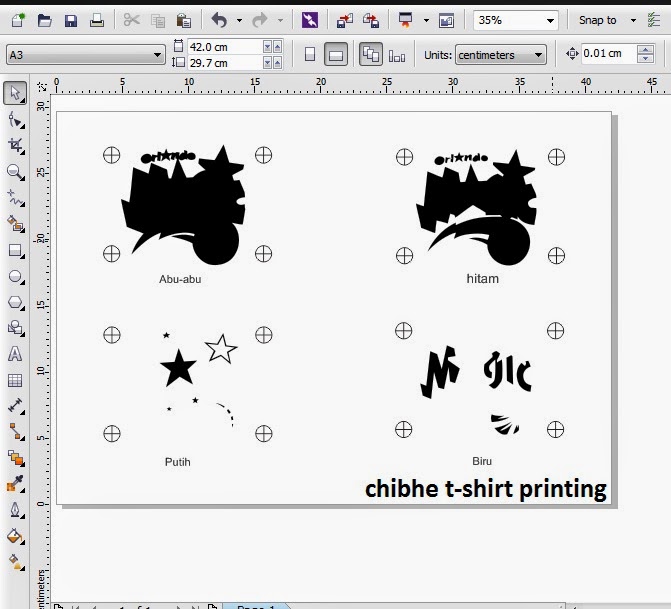  CARA  MEMBUAT  FILM  SABLON  DENGAN  COREL DRAW